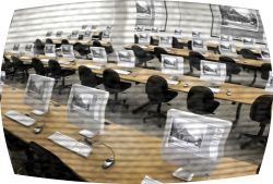 Aula con ordenadores